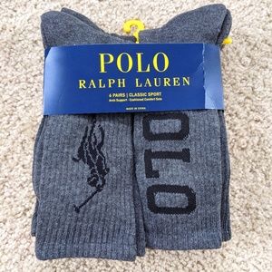 NEW Polo Ralph Lauren Classic Sport Crew Socks